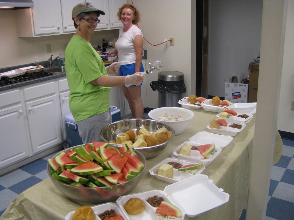 Kitchen crew: Cathy Arredondo and Dani Bond-Ishak.