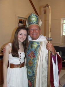 Monica with Bishop Robinson Monica Houghton